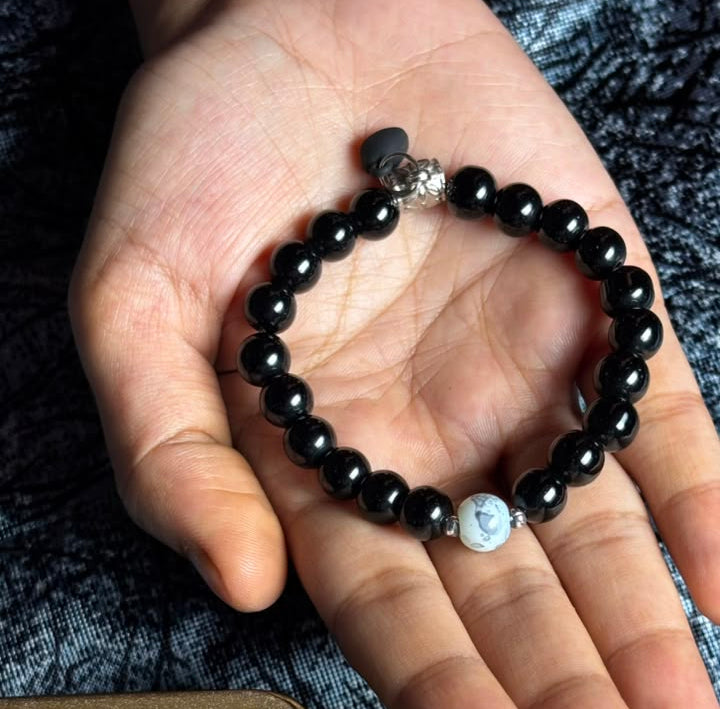 Single Beaded Bracelet{black}